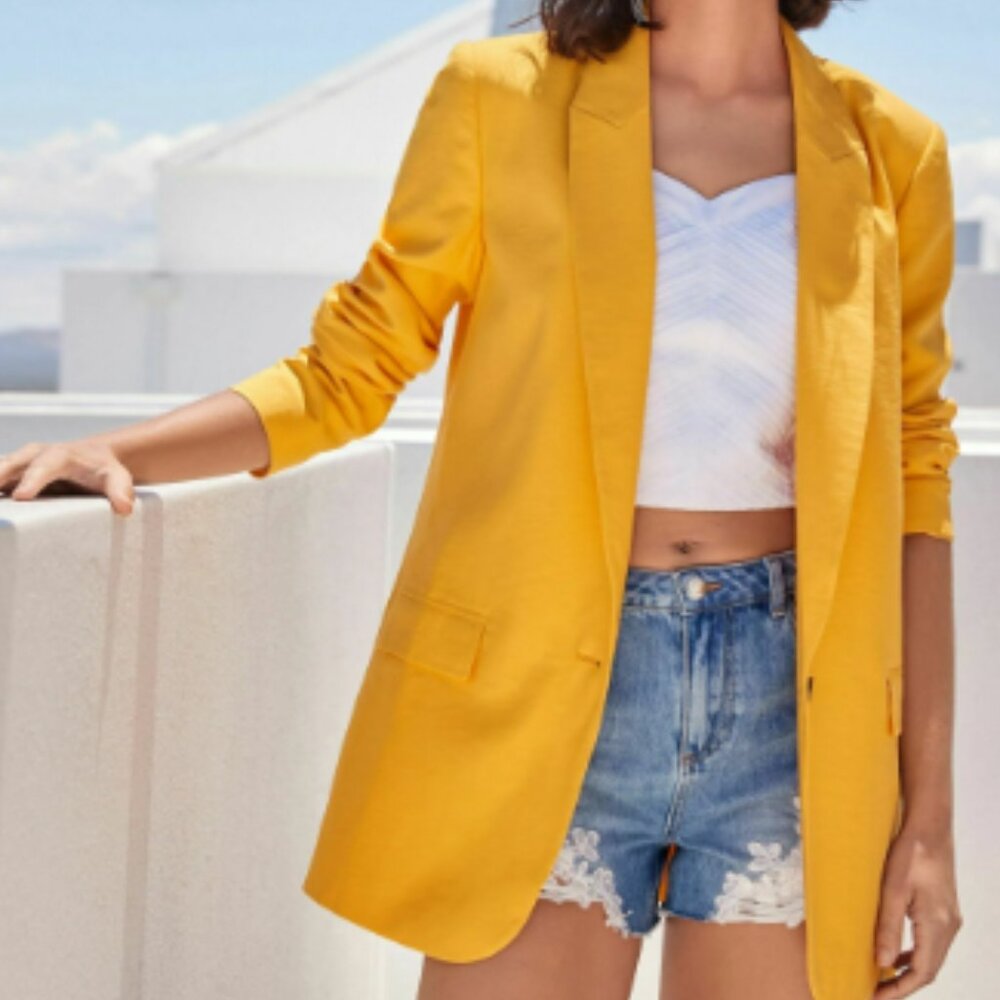 Summer Yellow Blazer